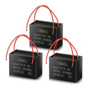Condensateur CBB61 4µF 450V — Pour Démarrage Moteur — Neuf En Emballage