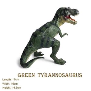 FIGURINE - PERSONNAGE Tyrannosaure vert - Figurines de Dinosaure Réalistes, Modèle T-Rex Dos, Grand Jouet de Collection, Cadeau d'A
