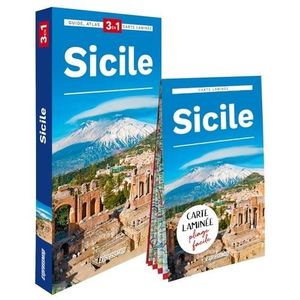 LIVRE TOURISME MONDE Sicile. Guide + Atlas + Carte 1450 000