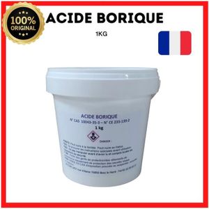 Acide Borique 1kg, anti cafards, anti rampants, insecticide : :  Jardin