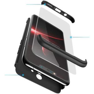 COQUE - BUMPER Compatible Samsung Galaxy A8 Plus 2018 Coque, 360 degrés Mince Tout Inclus 3 dans 1 boîtier Bumper Case Cover Anti Rayure AnR9364