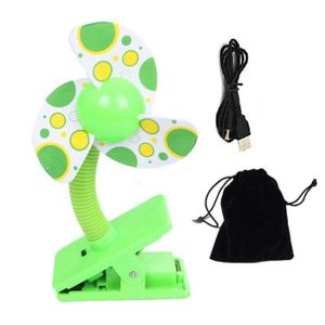 lits b/éb/é et parcs pour enfants-Jaune Clip-on Mini ventilateur pour poussettes