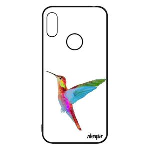 COQUE - BUMPER Coque Huawei Y6 2019 silicone colibri oiseau fleur