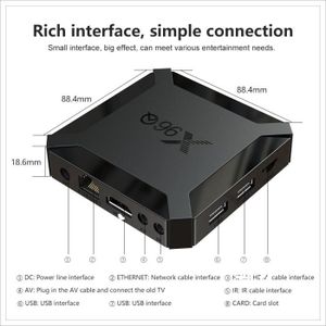 BOX MULTIMEDIA Boîtier Smart TV X96Q Android 10, Allwinner H313 Q