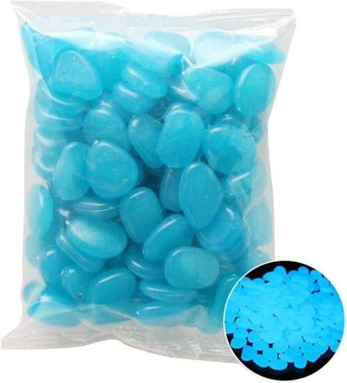 400 Pierres Lumineuses Blanches - Brillent Dans Le Noir, Pour Jardin, Aquarium, Décoration DIY