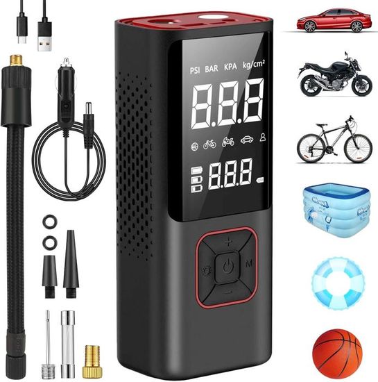 HOTUT Pompe à Air Electrique, 4000 mAh Gonfleur Dégonfleur, avec Lampe