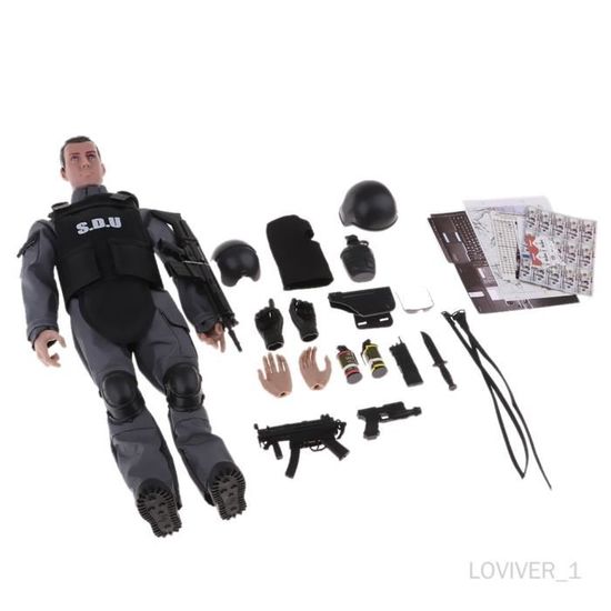 Figurine soldat de plomb peinte Taille 54 mm, échelle 1/32 Miniature militaire et historique