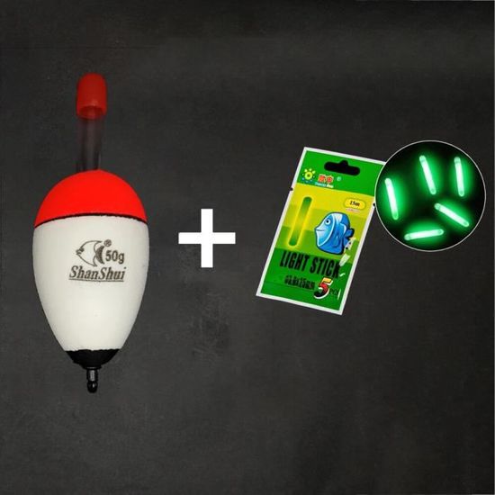 2021 pêche Fluorescent bâton lumineux flotteur foncé bâton lumineux