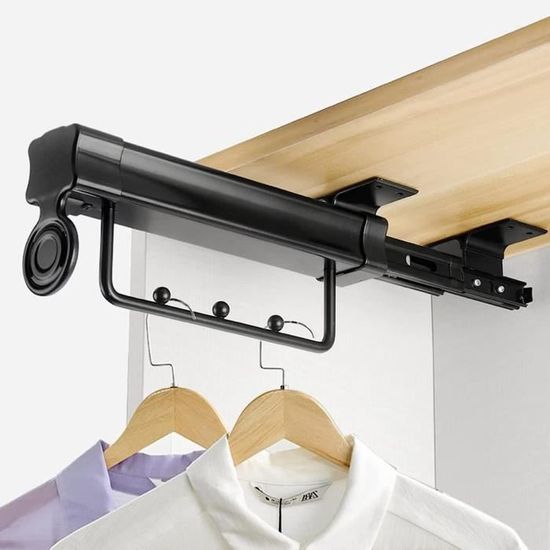 Tringle à Vêtements Télescopique Acier Inox - Réglable 40-130cm | Pour Placard, Balcon, Salle De Bain