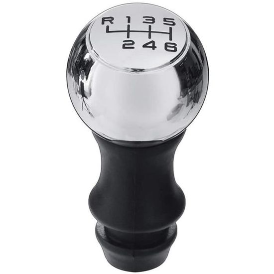 Pommeau De Vitesse 5 Vitesses Pour Citroën C3 C4 C5 - Avec Soufflet Et Cadre Chrome