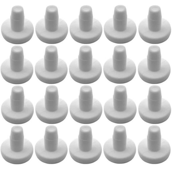 Embout blanc à clipser ø6-8 mm - 100 pièces