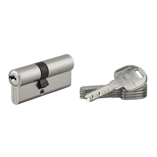 Cylindre De Serrure Thirard Pour Porte - Modèle Trafic 6 40X30BT, Fourni Avec 5 Clés, Fabriqué En France