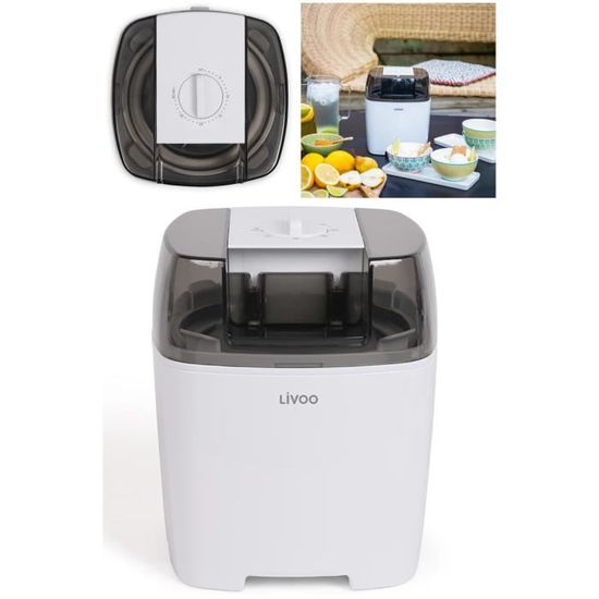 Sorbetière Livoo DOM461 - 1L - Machine à Glaces & Sorbets Maison