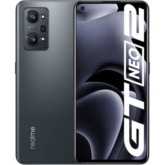 realme GT Neo 2 Noir 8GB+128GB FR Plug Version européenne