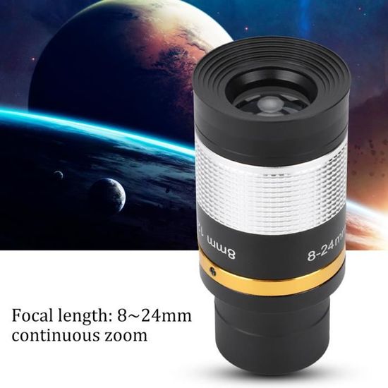 Oculaire Zoom Astromania 8-24mm 1,25" Pour Télescope - Avec Filetage T - Neuf