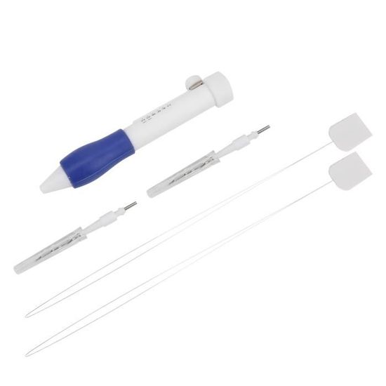 Lot De 2 Aiguilles à Poinçonner Oxford Pour Broderie - Poignée En Bois, Longueur 14-15 Cm, Idéal DIY, Tapis, Rideaux