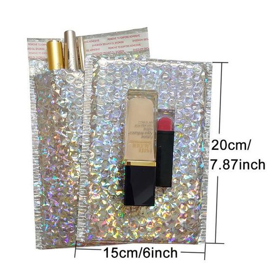 DERAYEE Lot De 24 Enveloppes à Bulles Noires 11x15 Cm – Autocollantes, Rembourrées, Protection Imperméable Pour Envoi