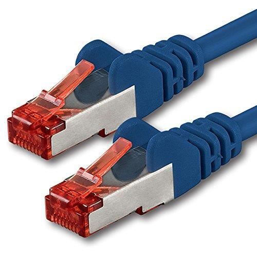 20m Bleu 1 pièce CAT6 Câble Ethernet Câble Réseau RJ45 10-100 - 1000 Mo-s câble de Patch LAN Câble -Cat 6 S-FTP PIMF 250 MHz