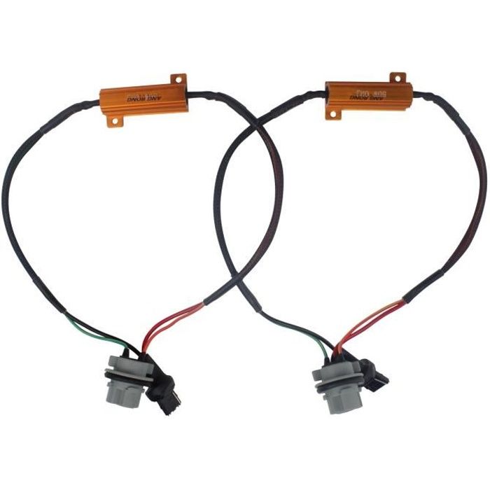 2x Résistance Anti Erreur Module 50W 6ohm 12V pour T20 W21W 7440 LED Clignotants