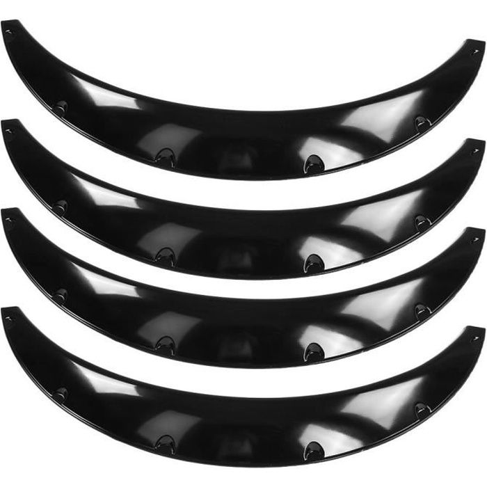 Élargisseurs d'aile, 4Pack 90mm avant et arrière de voiture flexible Arrières d'aile extra larges, passages de roue corps univers