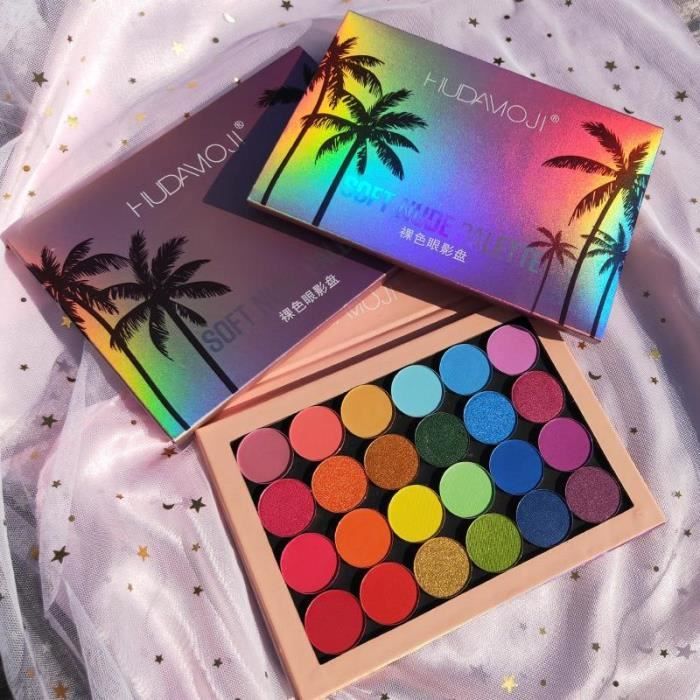 Eyeshadow Palette 24/40/48 Color Make up Matte Waterproof Long-lasting Smoky Shimmer Pigmented eye s - color:Brush ships from:France