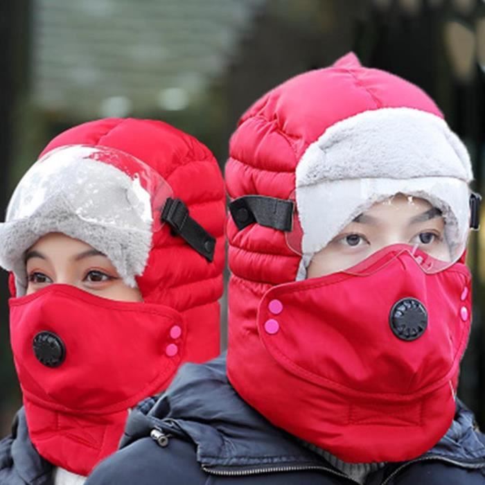 Protection sportive Hommes et femmes Ski Plus Velvet Mask Hiver Work Hunting Work Riding Work Warm Cap ZXT91113037RD_cbas