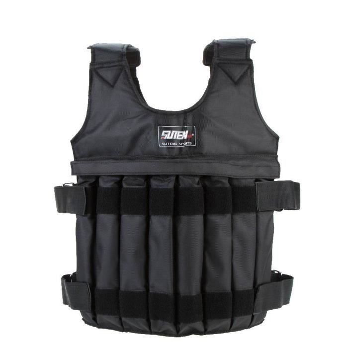 CHA-Max chargement Poids ajustable Weighted Vest Blouson Gilet d'exercice boxe entraînement Weightloading sable Vêtements Invisible