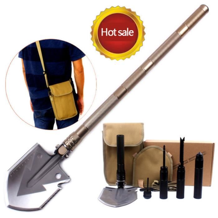 2017 Nouveau Style Professionnel Militaire Tactique Multifonction Pelle Camping En Plein Air Survie Pliant Spade Outil Équipement
