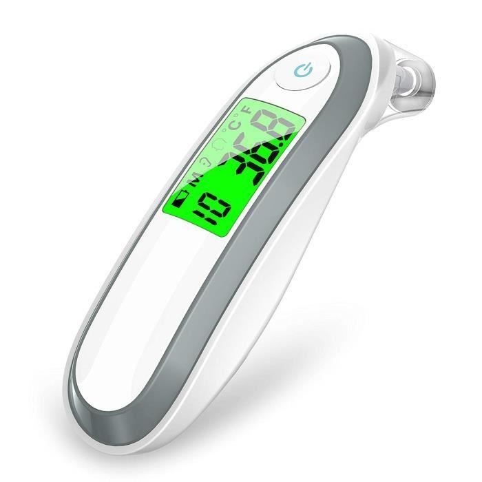 Thermomètre auriculaire et frontal, thermomètre médical médical à infrarouge X2