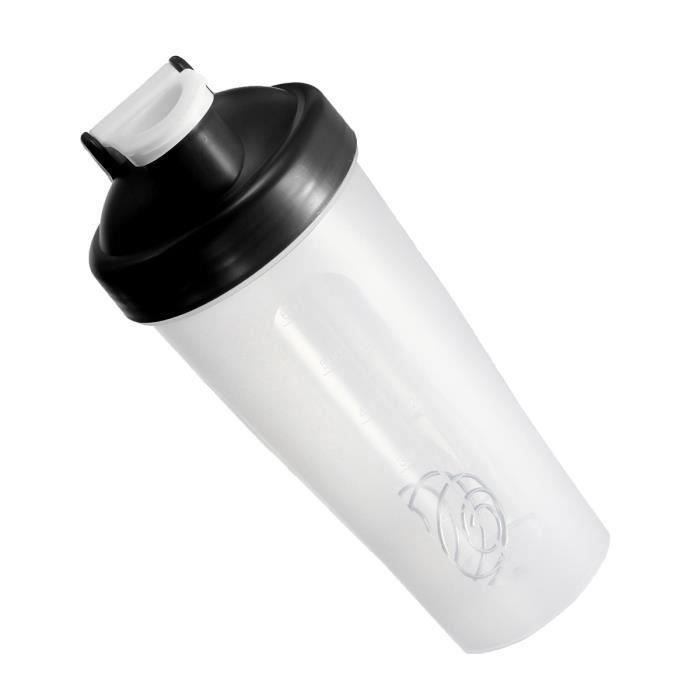 400 600ML Bouteille d'Eau Protéine Shaker Mélangeur NOIR 600ML Bo07374