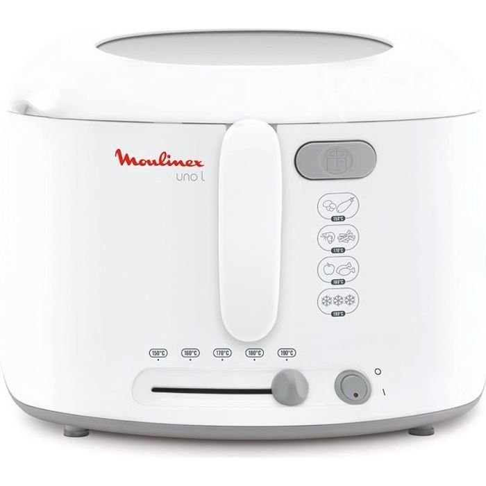 FRITEUSE Moulinex AF165111 Friteuse Uno BlancGris L19