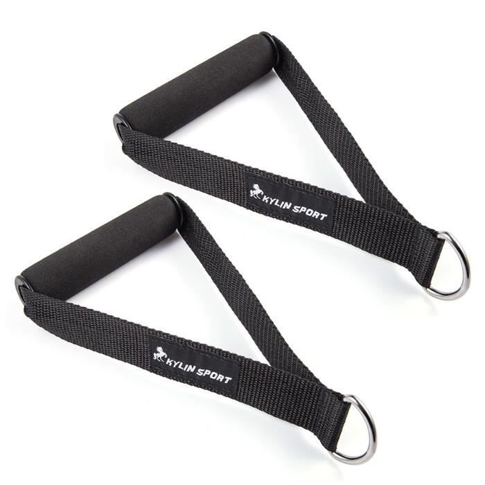 KYLIN SPORT 2 PCS de Poignées de Résistance Poignée de Tirage Musculation