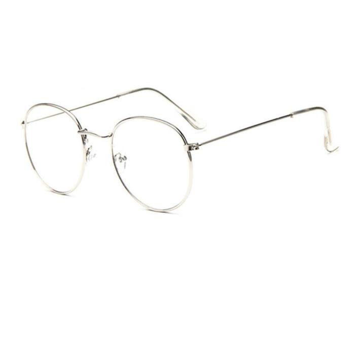 Embryform Lunettes de Vue/Style Aviateur Pilote/Monture Metalique - Excellente qualite (Verres claires) Bon Pour la Lecture