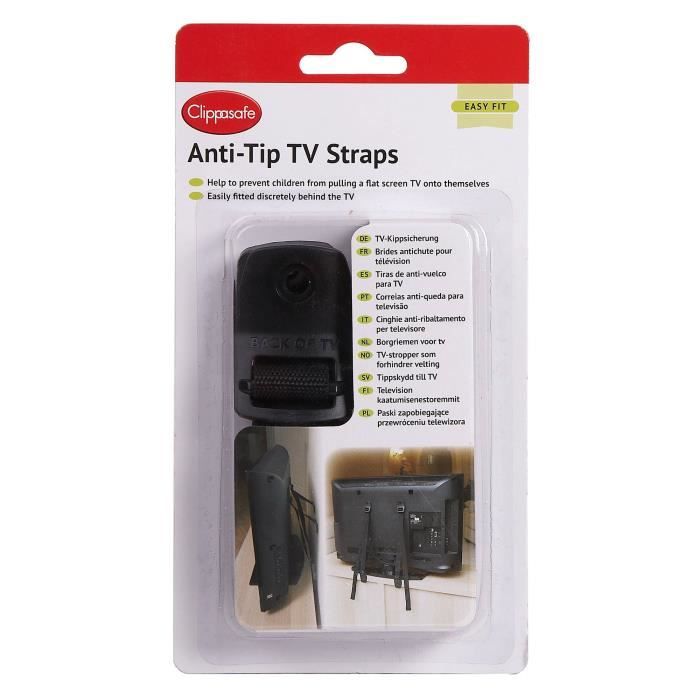 Clippasafe sangles anti-basculement pour la télévi