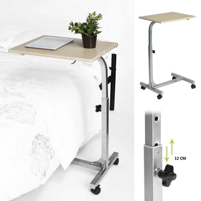 Table lit ordinateur, Table d appoint pliante,Table de lit sur roulettes,Support pliant ordinateur portable