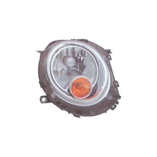 Phare optique avant droit pour MINI R56/R57 de 2011 à 2014, ONE/COOPER, H4, orange, Neuf.