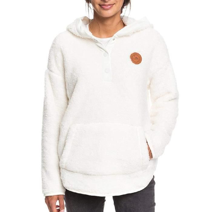 Sweat à capuche écru femme Roxy Sky of Stars