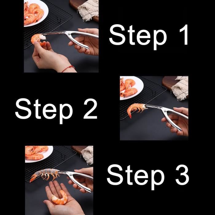 Éplucheur crevettes crevettes Peel appareil en 304 acier inoxydable