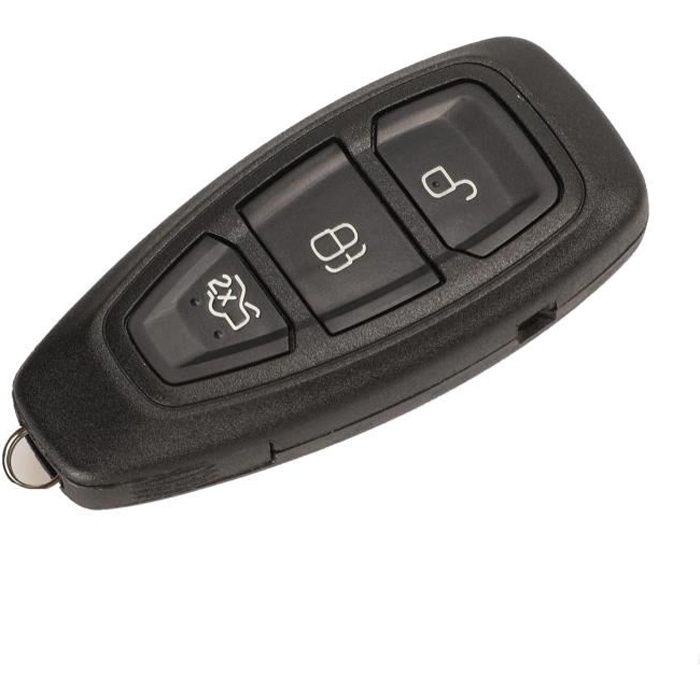 Coque Clé pour Ford Focus Fiesta C-Max 2 Kuga 2 S-Max 2 Mondeo 4 B-Max Ecosport Galaxy 2 - 3 BoutonsPhonillico®