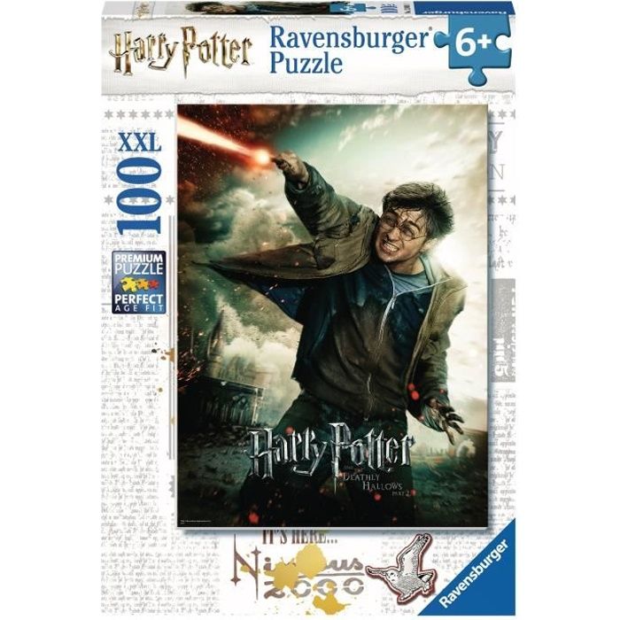 HARRY POTTER Puzzle 100 pièces XXL - Le monde fantastique d’Harry Potter - Ravensburger - Puzzle Enfant - Dès 6 ans