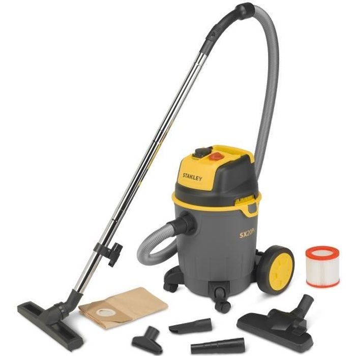 STANLEY Aspirateur eau et poussière 1200 W cuve 20 L avec prise pour outil électroportatif