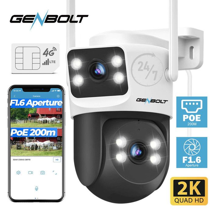 Caméra De Surveillance GENBOLT GB213H-4G LTE Sans Fil - Occasion Sans Carte SIM