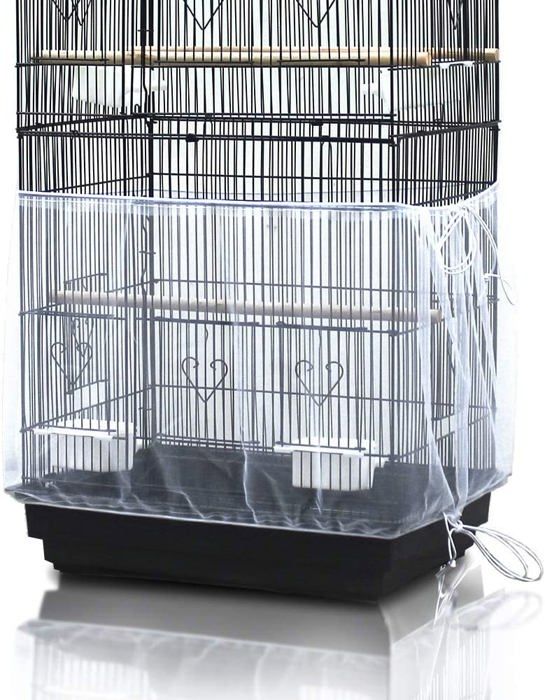 Meilleurs prix pour Couverture universelle pour cage à oiseaux attrape-graines et jupe protectrice pour cage à perroquet respirante et lavable