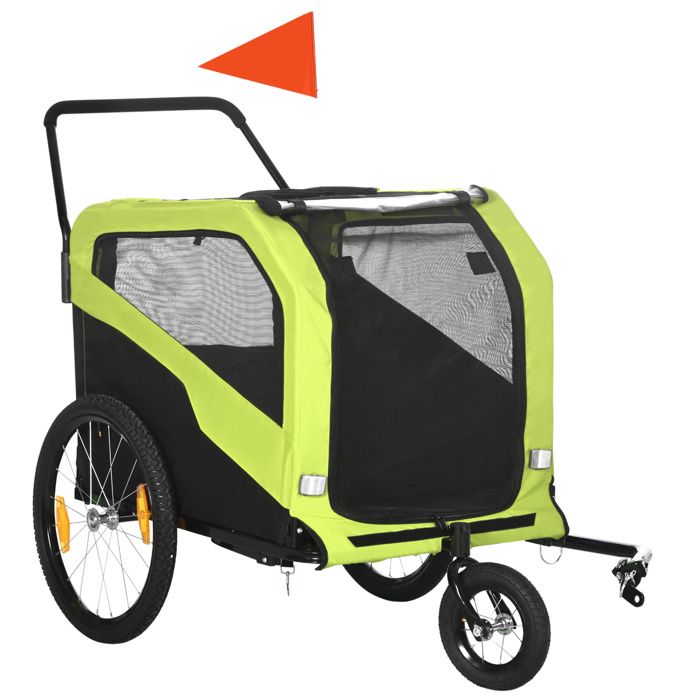 Comparer les prix de Pawut 2 - en - 1 remorque pour chien, remorque de vélo pour chien, poussette pour chien avec réflecteur, poussette pour chien