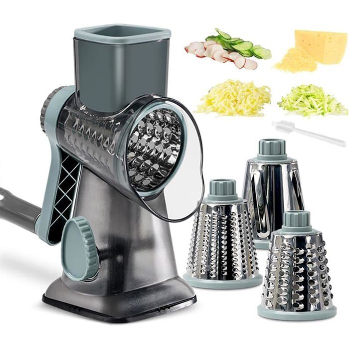 Râpe Multifonction 4 En 1 EUROXANTY - Inox Pour Légumes, Fromage, Zestes