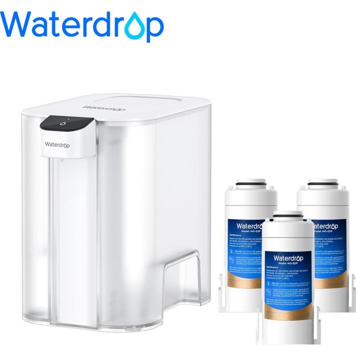 Waterdrop Carafe Filtrante Électrique Réduction TDS - Eau Pure Et Saine En Un Instant
