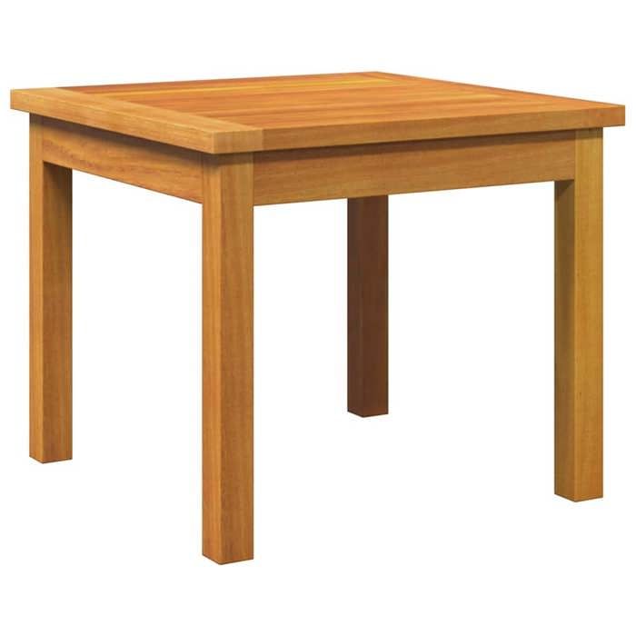 Table dappoint en bois dacacia - BURKE - Marron - Bois dacacia massif - 45x45x38 cm - Durable - Capacité 2 personnes