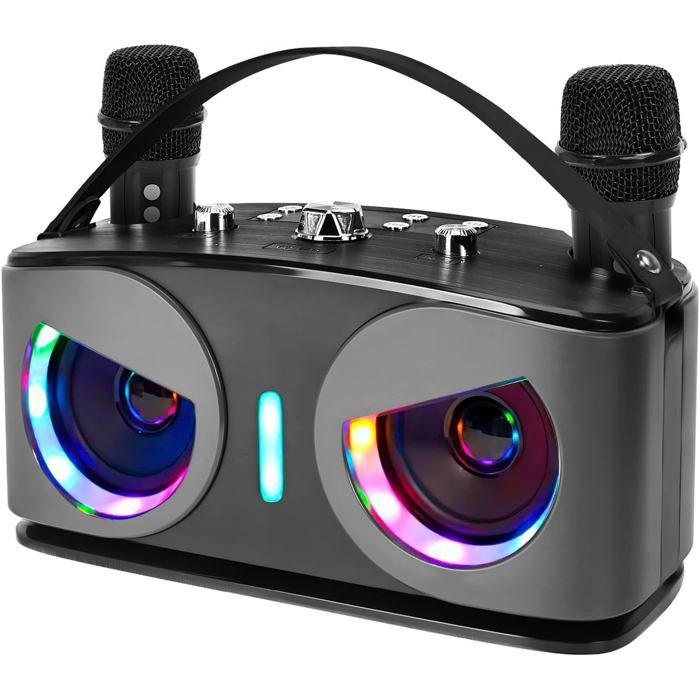 Micro Sans Fil Karaoké Machine Karaoké Portable Avec 2 Micros - Bluetooth Et Effets Voix Pour Enfants Adultes Enceinte Karaoké Avec Micro Enfant Micro Sans Fil Karaoké Machine Karaoké Portable Avec 2 Micros - Bluetooth Et Effets Voix Pour Enfants Adultes Enceinte Karaoké Avec Micro Enfant