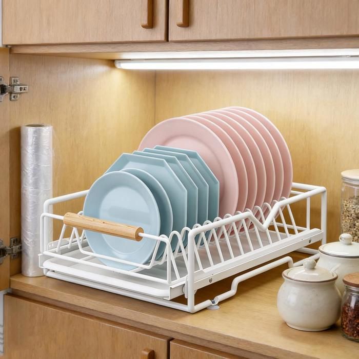 SUPFINE Panier Tiroir pour Meuble de Cuisine Organisateur Etagère de Rangement pour Cuisine Salle de Bain Salon 30×40×13cm