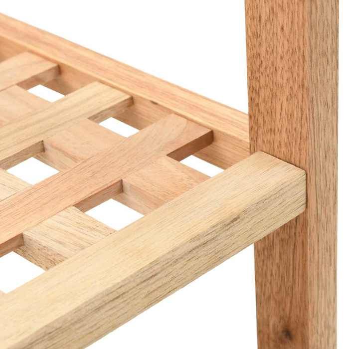 Remise 2026®Meuble Entrée Beige - Étagère à chaussures - Bonne ventilation - Bois de noyer massif 69x26x40cm 623 5618365